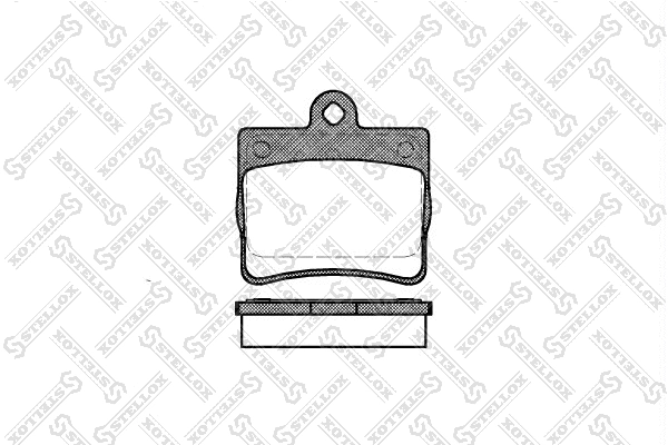 Kit de plaquettes de frein, frein à disque STELLOX 641 000B-SX