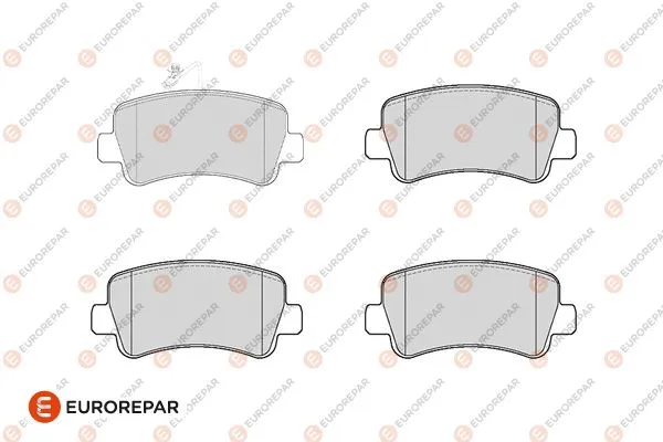 Kit de plaquettes de frein, frein à disque EUROREPAR 1686270980