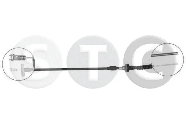 Tirette à câble, commande d'embrayage STC T480021