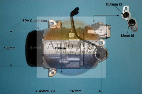 Compresseur, climatisation AUTO AIR GLOUCESTER 14-0029P