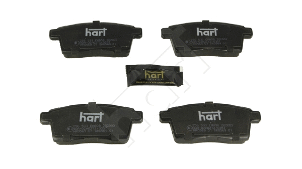 Kit de plaquettes de frein, frein à disque HART 256 533