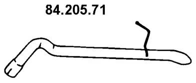 Tuyau d'échappement EBERSPÄCHER 84.205.71