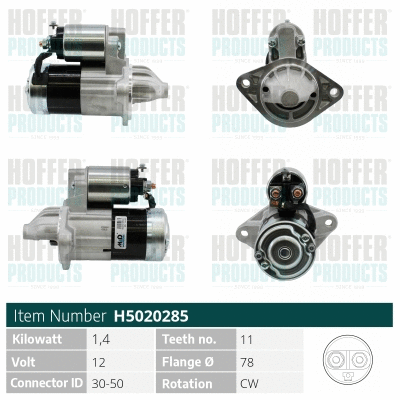 Démarreur HOFFER H5020285