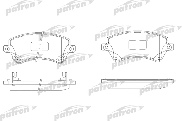 Kit de plaquettes de frein, frein à disque PATRON PBP1573