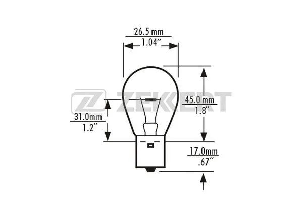 Ampoule, feu clignotant ZEKKERT LP-1083