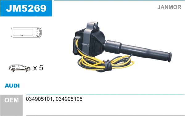 Bobine d'allumage JANMOR JM5269