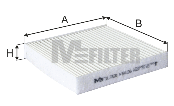 Filtre, air de l'habitacle MFILTER K 9126