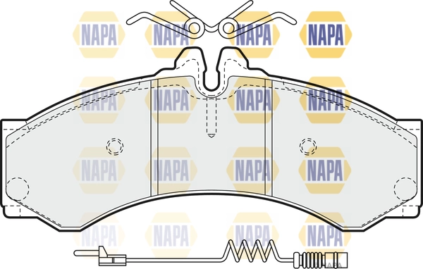 Kit de plaquettes de frein, frein à disque NAPA NBP1857