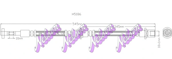 Flexible de frein KAWE H5186