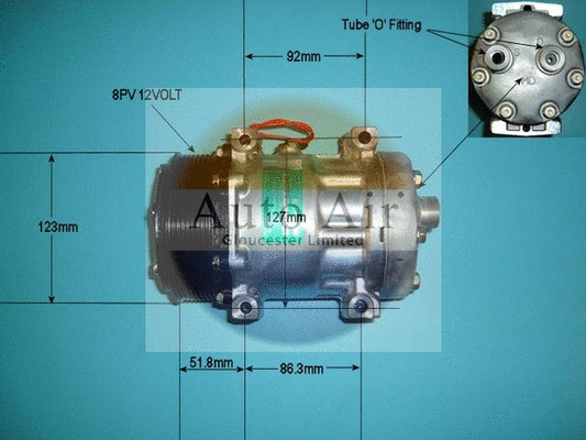 Compresseur, climatisation AUTO AIR GLOUCESTER 14-8092