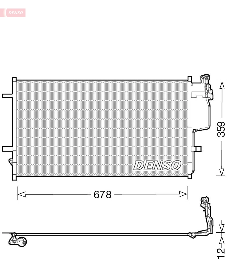 Condenseur, climatisation DENSO DCN44010