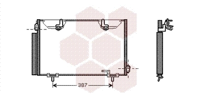 Condenseur, climatisation VAN WEZEL 53005328