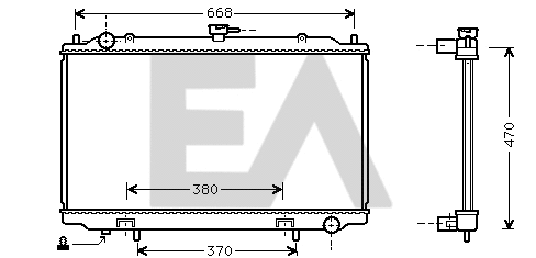 Radiateur, refroidissement du moteur EACLIMA 31R18078