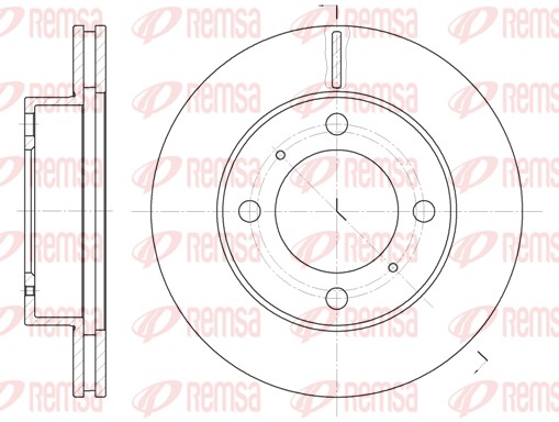 Disque de frein REMSA 6539.10