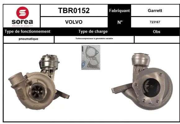 Turbocompresseur, suralimentation EAI TBR0152