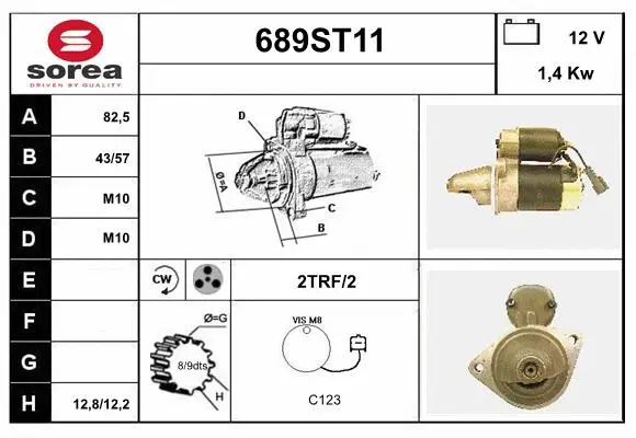 Démarreur STARTCAR 689ST11