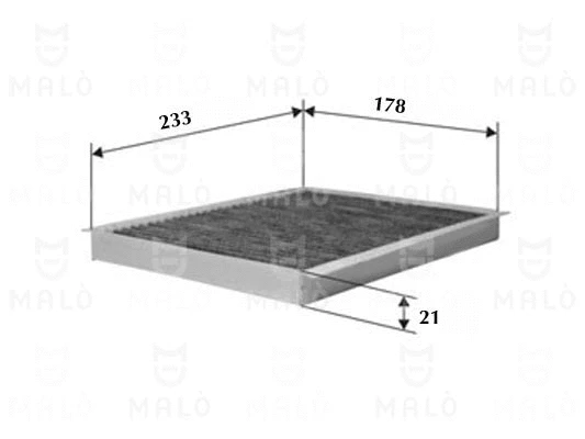 Filtre, air de l'habitacle AKRON-MALÒ 1530632
