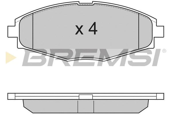 Kit de plaquettes de frein, frein à disque BREMSI BP2804