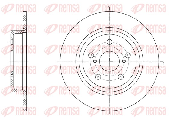 Disque de frein REMSA 61814.00