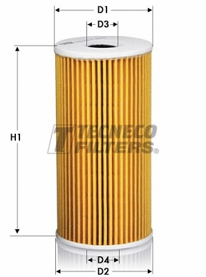Filtre à huile TECNECO FILTERS OL2167E