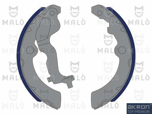Jeu de mâchoires de frein AKRON-MALÒ 1390053