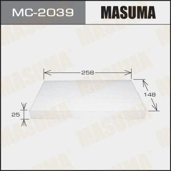 Filtre, air de l'habitacle MASUMA MC-2039