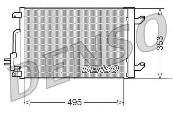Condenseur, climatisation DENSO DCN13015