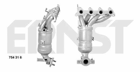 Catalyseur en coude ERNST 754316