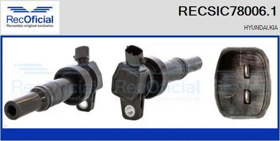 Bobine d'allumage RECOFICIAL RECSIC78006.1