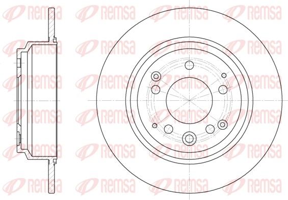 Disque de frein REMSA 6922.00