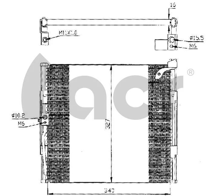 Condenseur, climatisation ACR 300206