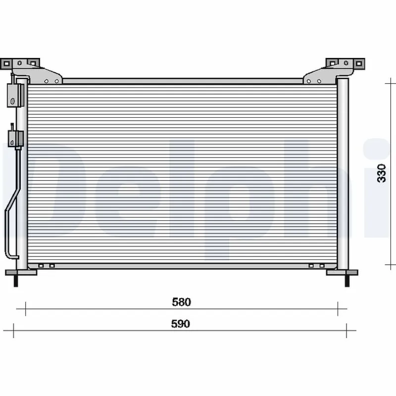 Condenseur, climatisation DELPHI TSP0225092