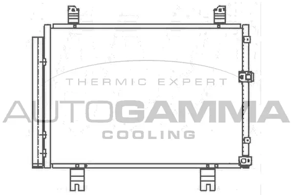 Condenseur, climatisation AUTOGAMMA 105543