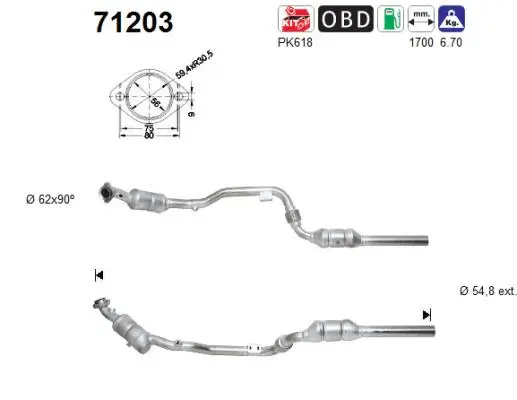 Catalyseur AS 71203