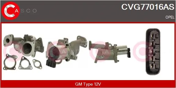 Vanne EGR CASCO CVG77016AS