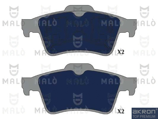 Kit de plaquettes de frein, frein à disque AKRON-MALÒ 1051284