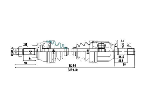 Arbre de transmission DYNAMATRIX DDS217017