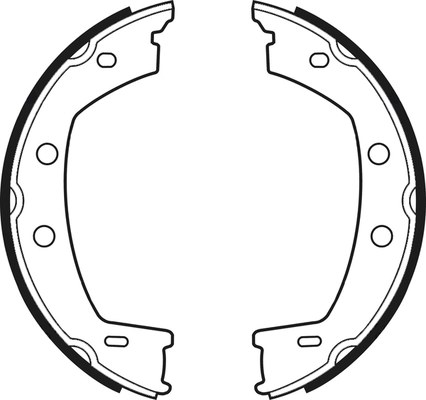 Jeu de mâchoires de frein ABTEX ABS4135