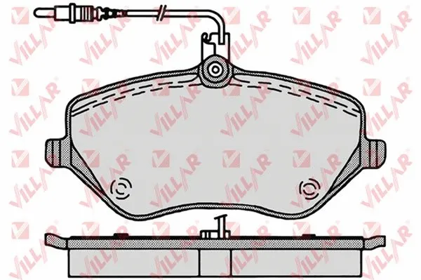 Kit de plaquettes de frein, frein à disque VILLAR 626.1202