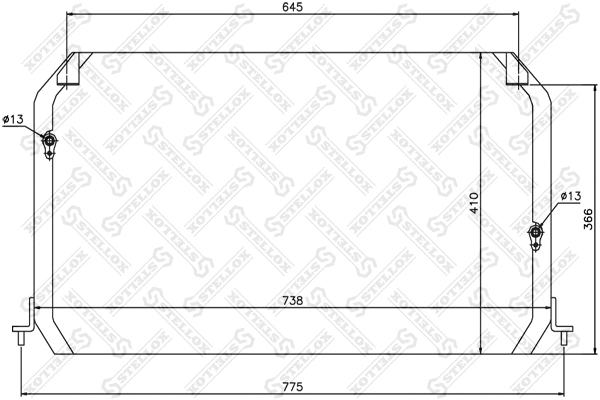 Condenseur, climatisation STELLOX 10-45287-SX