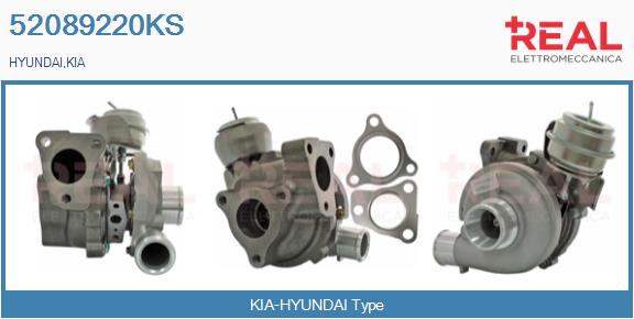 Turbocompresseur, suralimentation REAL 52089220KS