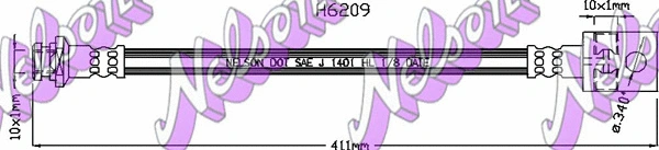Flexible de frein KAWE H6209