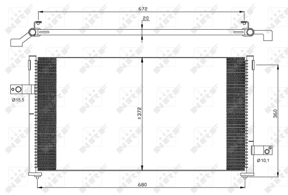 Condenseur, climatisation NRF 35877