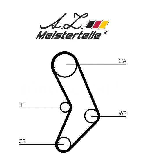 Kit de courroie crantée A.Z. Meisterteile AZMT-30-058-2048