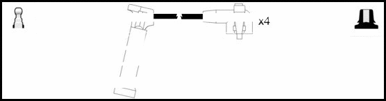 Kit de câbles d'allumage LEMARK HOES1347