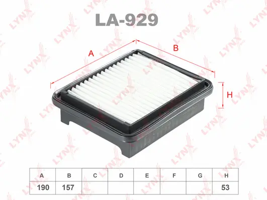 Filtre à air LYNXAUTO LA-929
