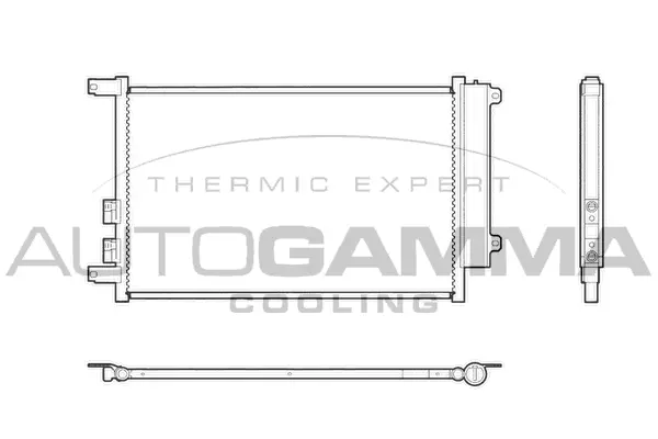 Condenseur, climatisation AUTOGAMMA 103327