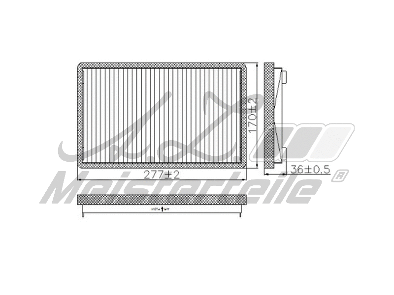 Filtre, air de l'habitacle A.Z. Meisterteile AZMT-41-010-1641