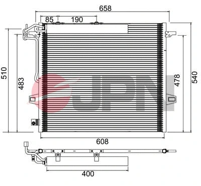 Condenseur, climatisation JPN 60C9103-JPN