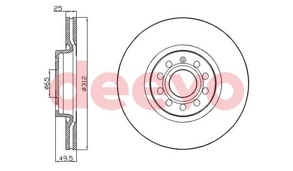 Disque de frein DEEVO BD17720
